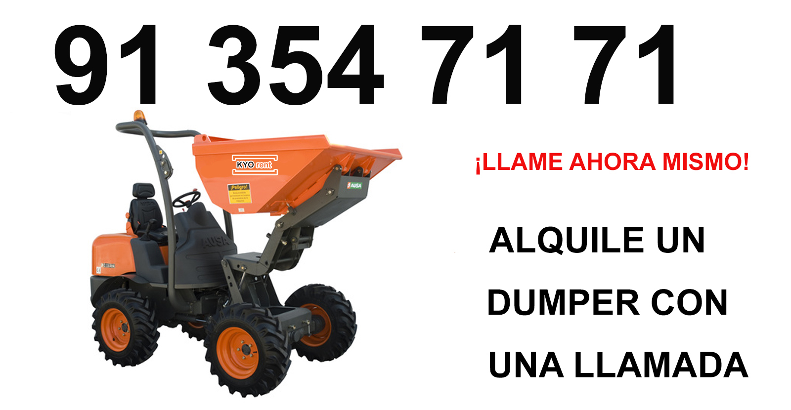Dumper en Alquiler en Navacerrada
